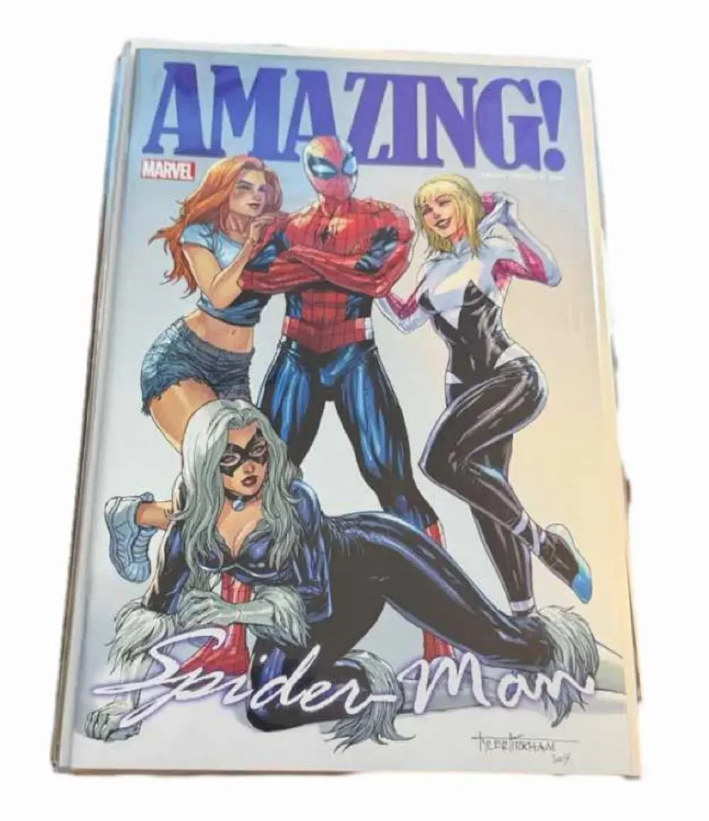 Amazing Spider-Man Tyler Kirkham Variant Mary Jane Black Cat Spider-Gwen